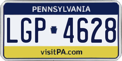 PA license plate LGP4628