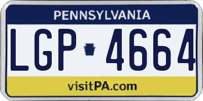 PA license plate LGP4664