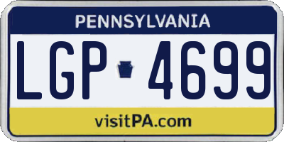 PA license plate LGP4699