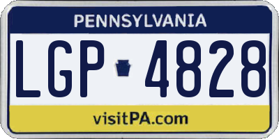 PA license plate LGP4828