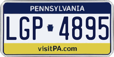 PA license plate LGP4895