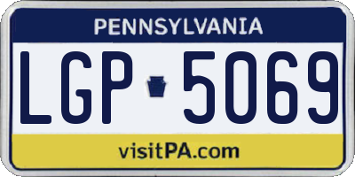 PA license plate LGP5069