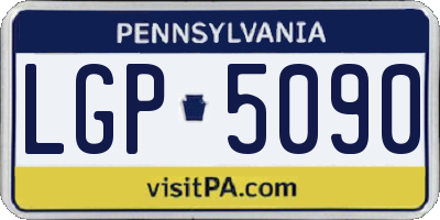 PA license plate LGP5090