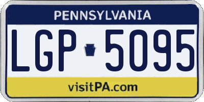 PA license plate LGP5095