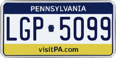 PA license plate LGP5099