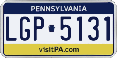 PA license plate LGP5131
