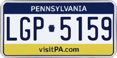 PA license plate LGP5159