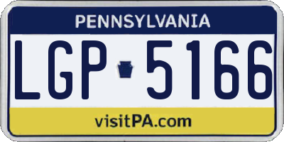 PA license plate LGP5166