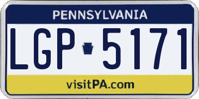 PA license plate LGP5171
