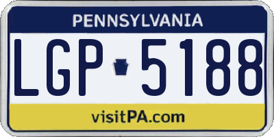 PA license plate LGP5188