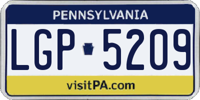 PA license plate LGP5209