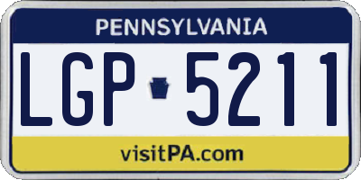 PA license plate LGP5211
