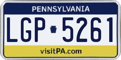 PA license plate LGP5261