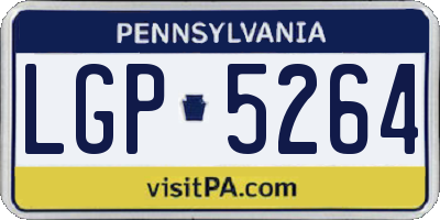 PA license plate LGP5264