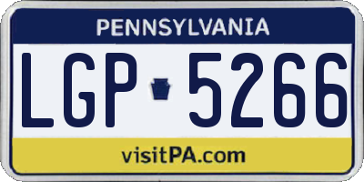 PA license plate LGP5266