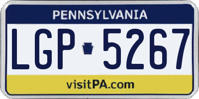 PA license plate LGP5267