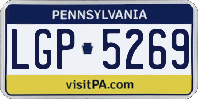 PA license plate LGP5269