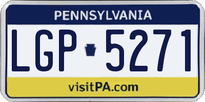 PA license plate LGP5271