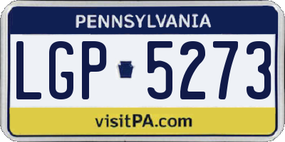 PA license plate LGP5273
