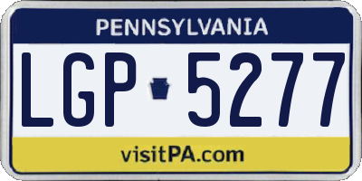 PA license plate LGP5277