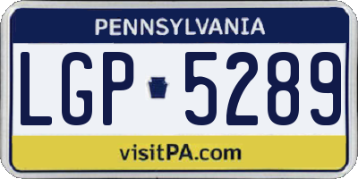 PA license plate LGP5289