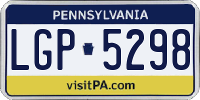 PA license plate LGP5298