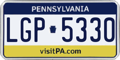 PA license plate LGP5330