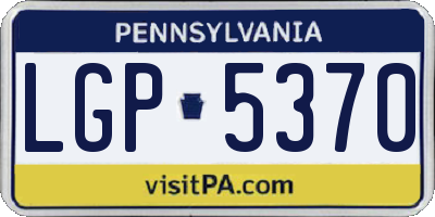 PA license plate LGP5370