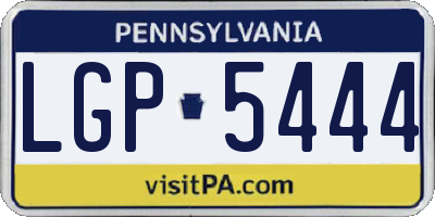 PA license plate LGP5444