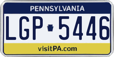 PA license plate LGP5446