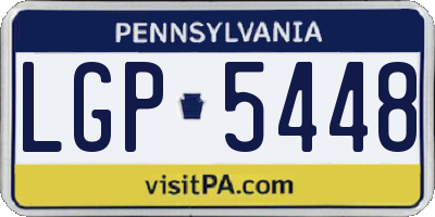PA license plate LGP5448