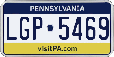 PA license plate LGP5469