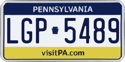 PA license plate LGP5489