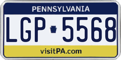 PA license plate LGP5568