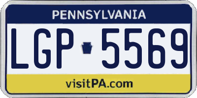 PA license plate LGP5569