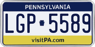 PA license plate LGP5589