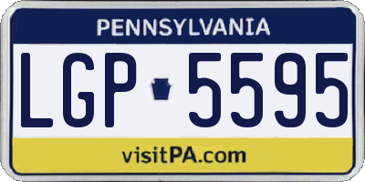 PA license plate LGP5595