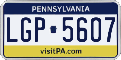 PA license plate LGP5607