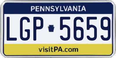 PA license plate LGP5659