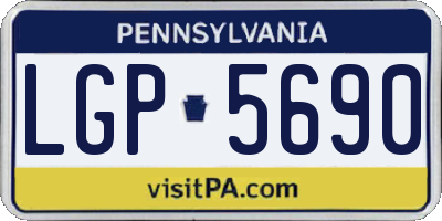 PA license plate LGP5690