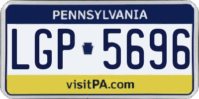 PA license plate LGP5696