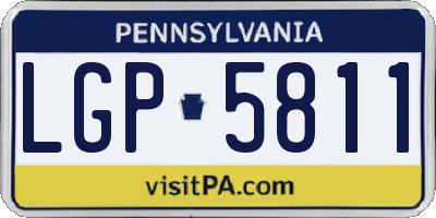PA license plate LGP5811