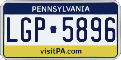 PA license plate LGP5896