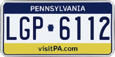 PA license plate LGP6112