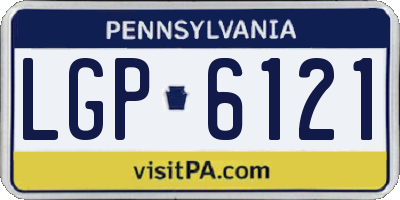 PA license plate LGP6121