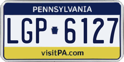 PA license plate LGP6127