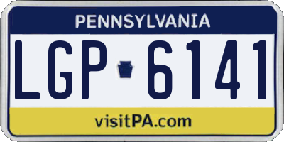 PA license plate LGP6141