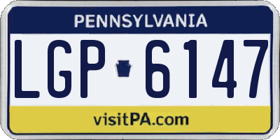 PA license plate LGP6147