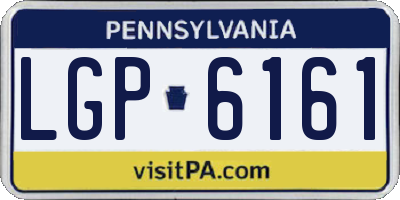 PA license plate LGP6161