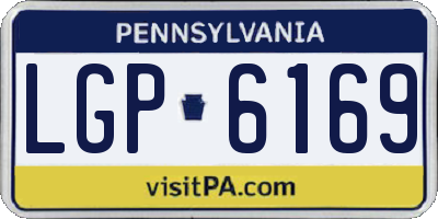 PA license plate LGP6169